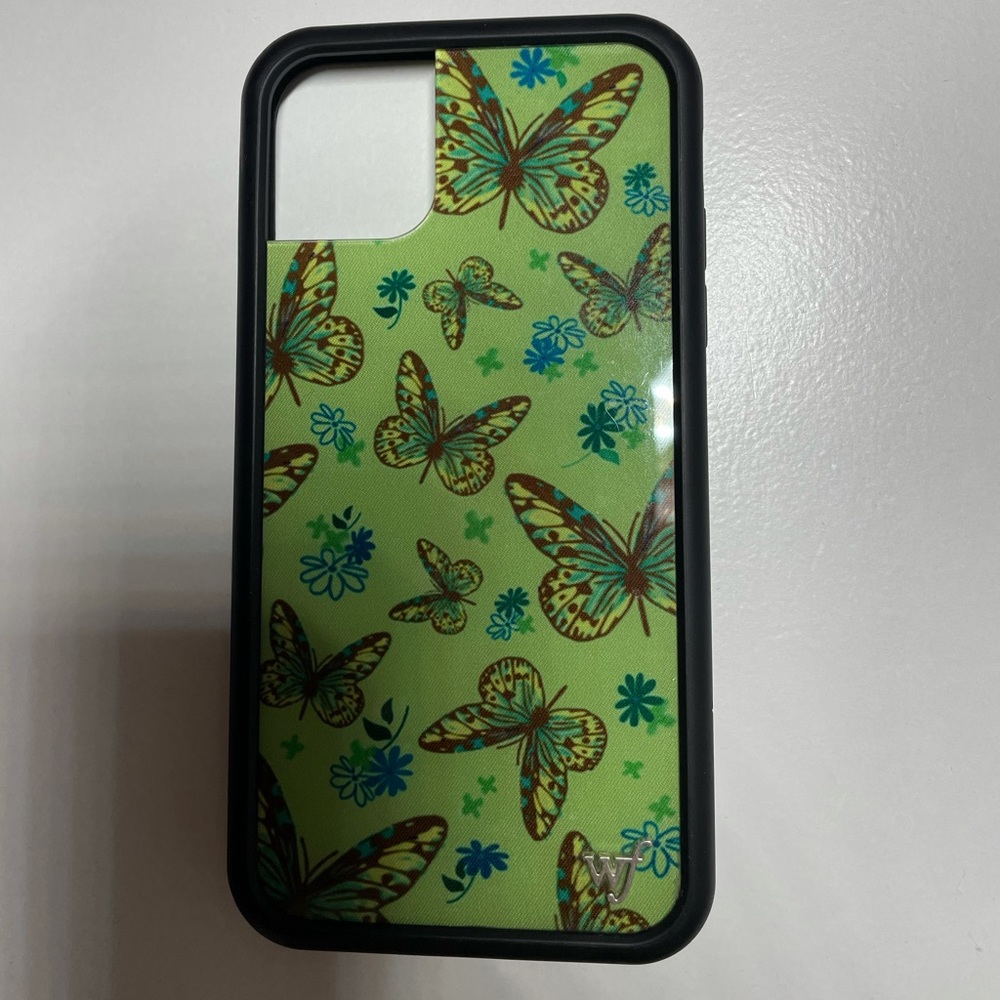 wildflower sage butterfly phone case for iPhone 11, barely used.